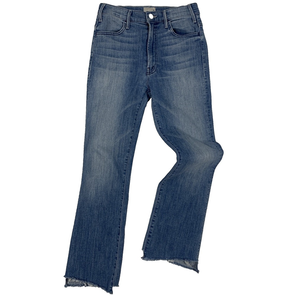 Mother The Hustler Two Step Ankle Fray Jeans Women’s 26 Light Wash